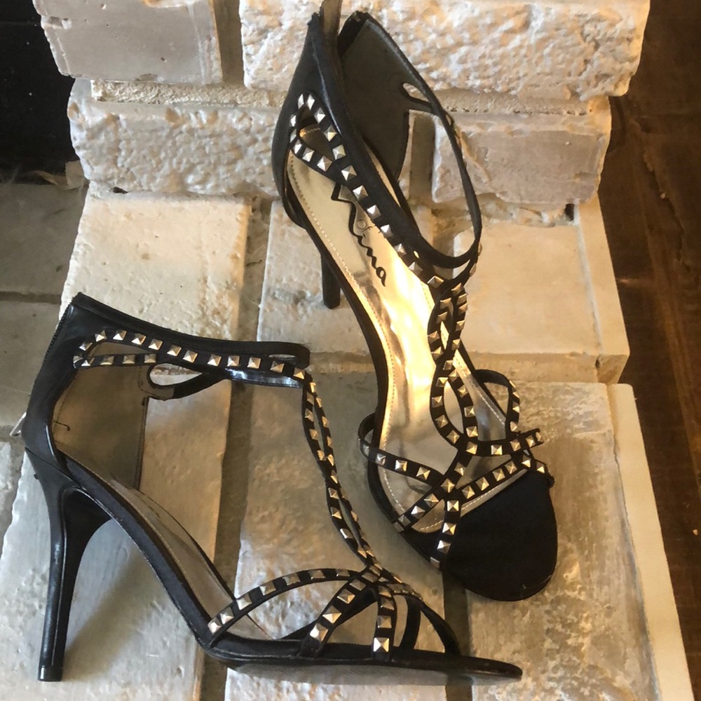 Black glam rocker heels